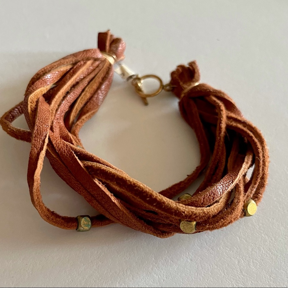 Multi Strand Leather Bracelet